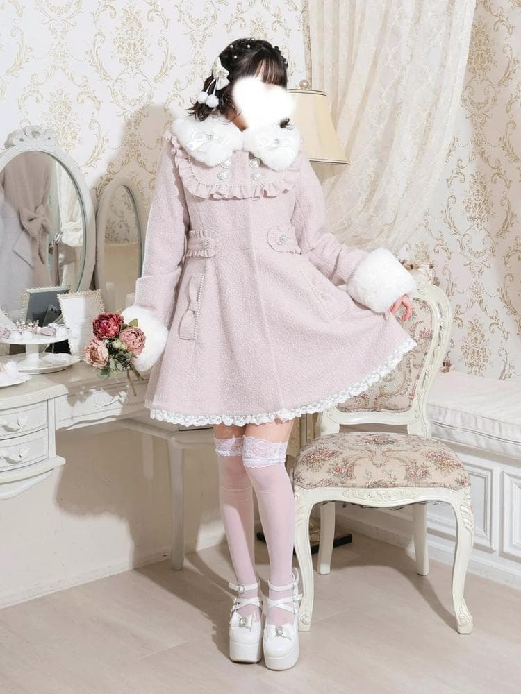 NOEMIE新品さきまるちゃんコラボ♡ヨークフレアコート