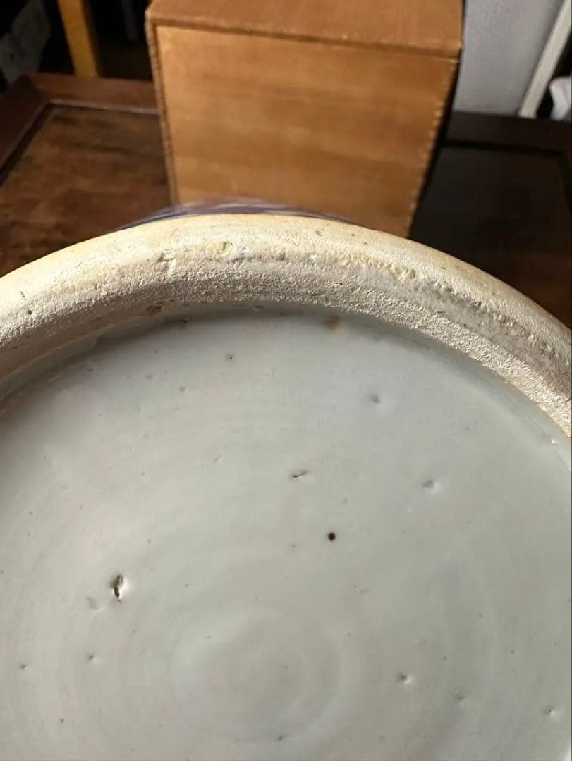 中国清時代　中国陶磁　染付　水指　骨董古美術　コレクション