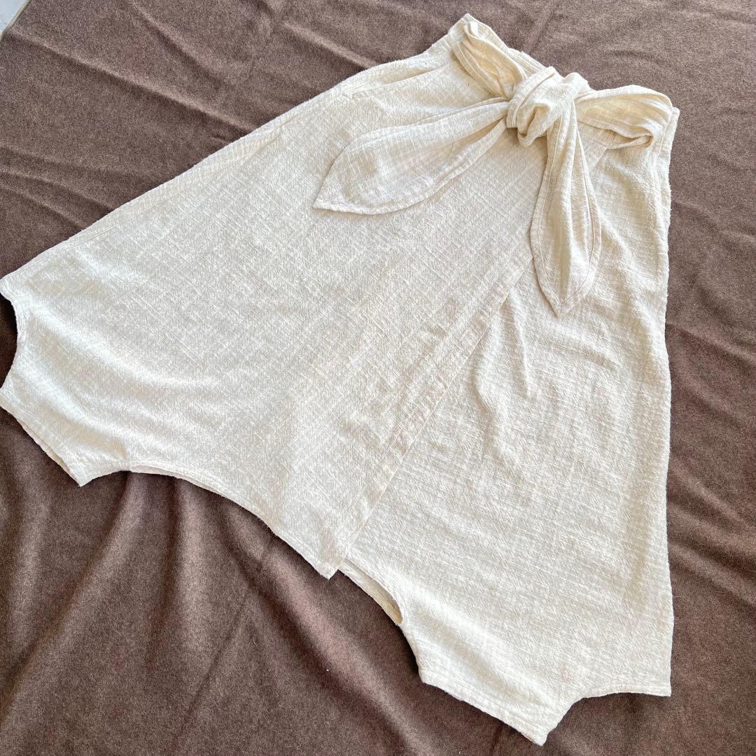 うさとの服 usaato ヘンプ コットン モモンガ ラップスカート風