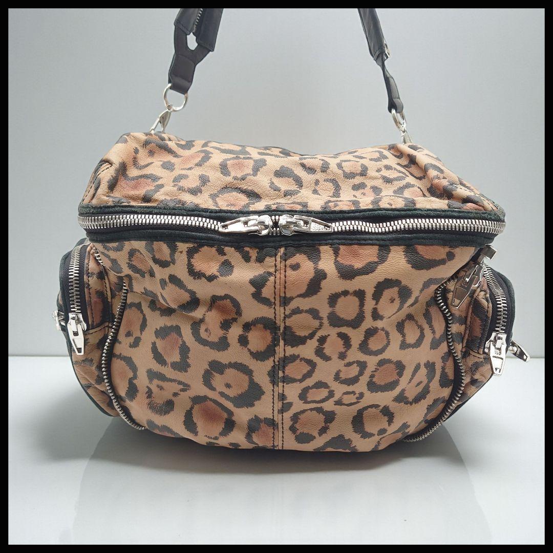 アレキサンダーワン　バッグ　レオパード　レザー　ショルダー　バッグ　ヒョウ柄