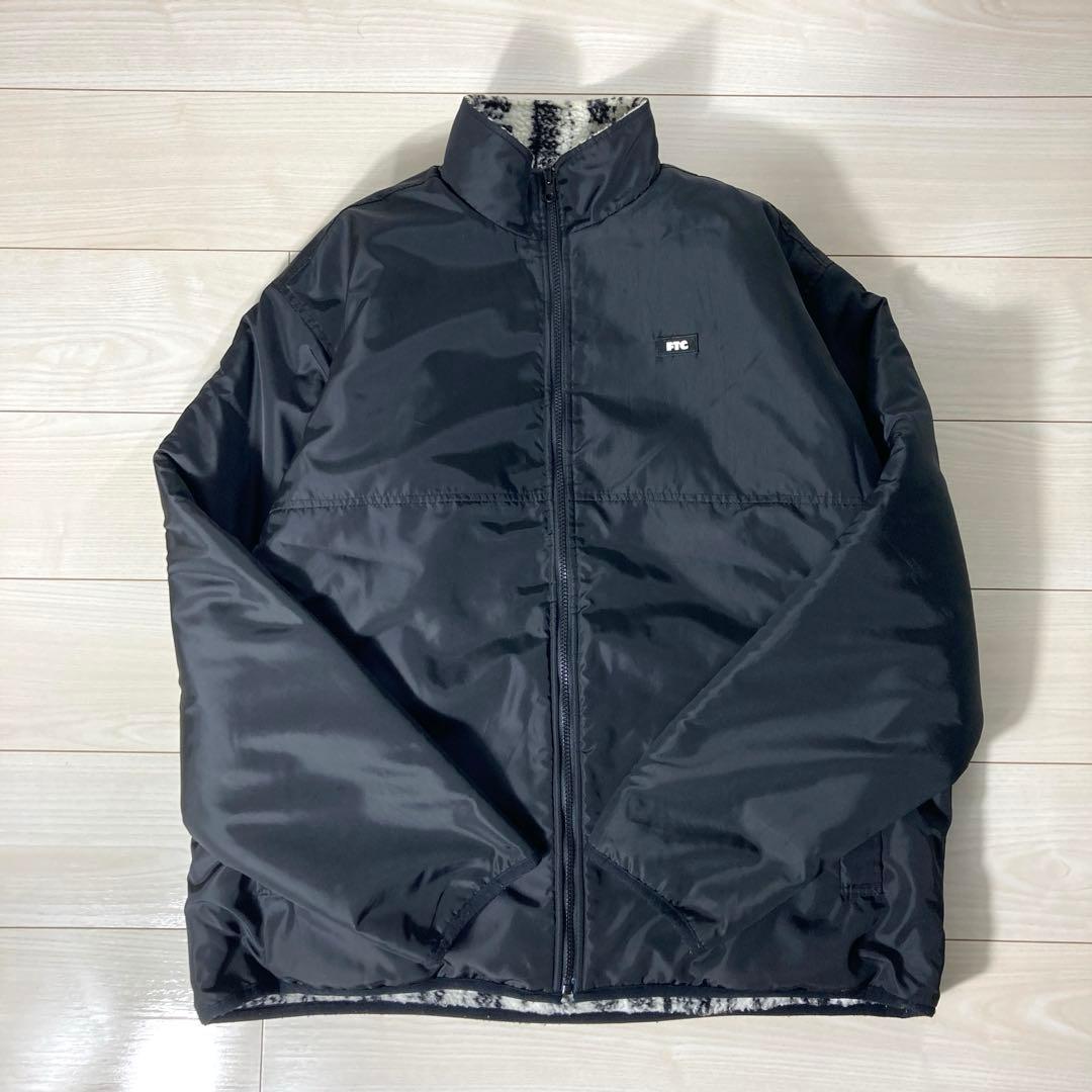 【希少XL】FTC エフティーシー ペイズリー リバーシブル ボアジャケット