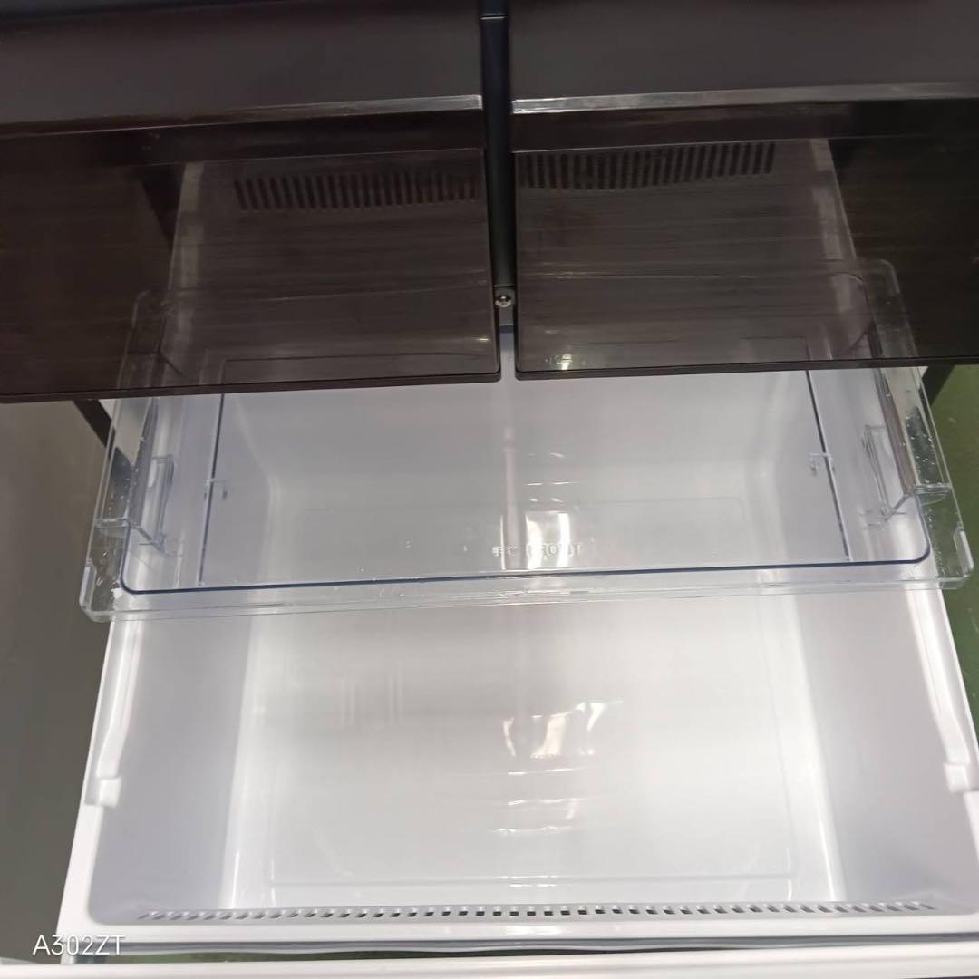 448 AQUA 大型冷蔵庫　400L強　自動製氷　右開き　木目調　おしゃれ