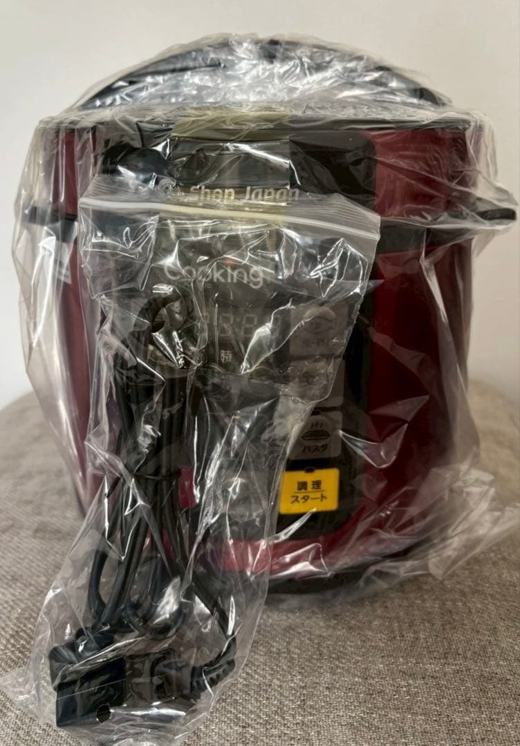 Shop Japan Cooking Pro 赤 電気圧力鍋 レシピ本付き