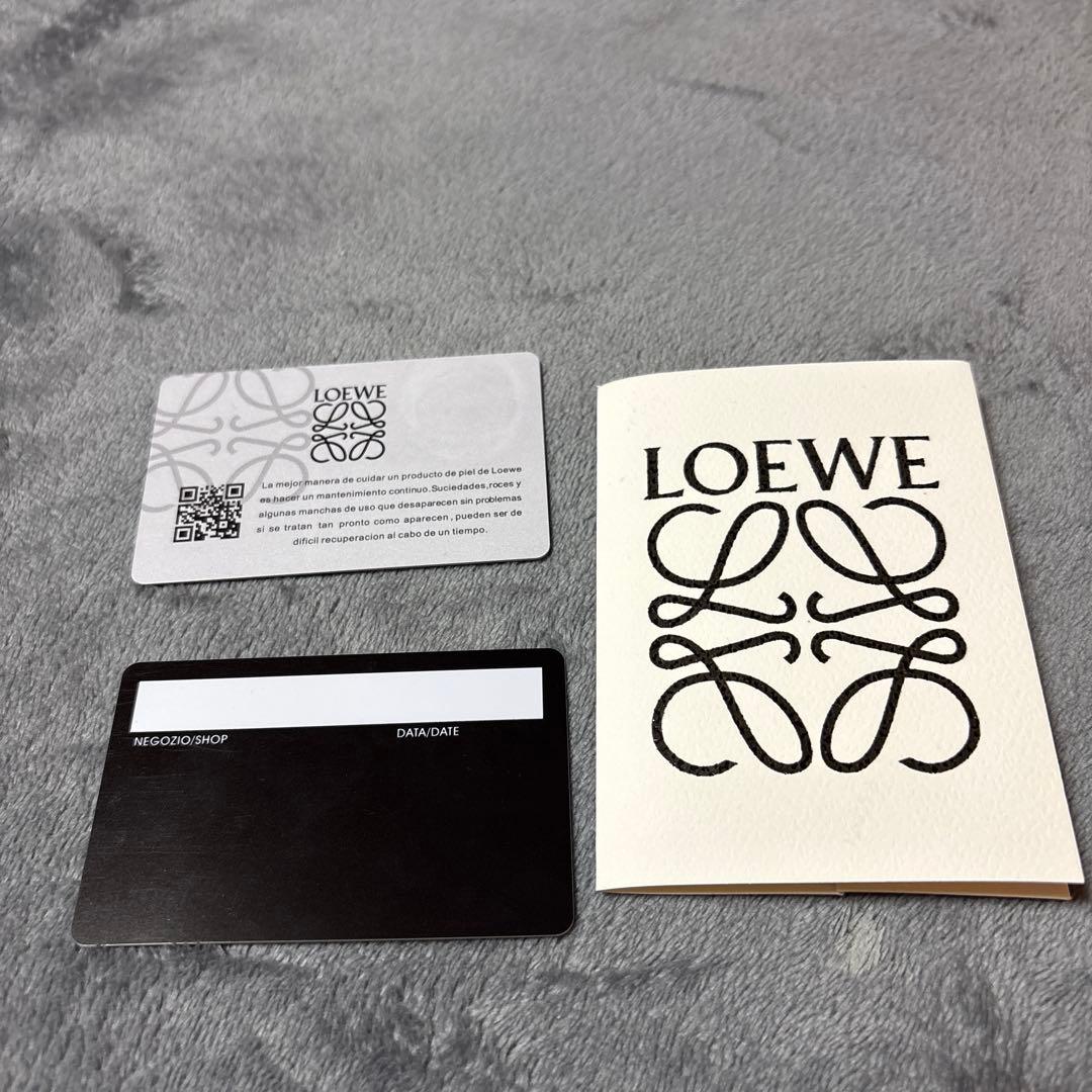 LOEWE バーティカル ウォレット スモール　ブラック　三つ折り財布
