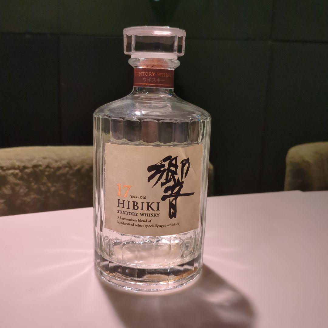サントリーウイスキー響17年空き瓶箱無し３本セット