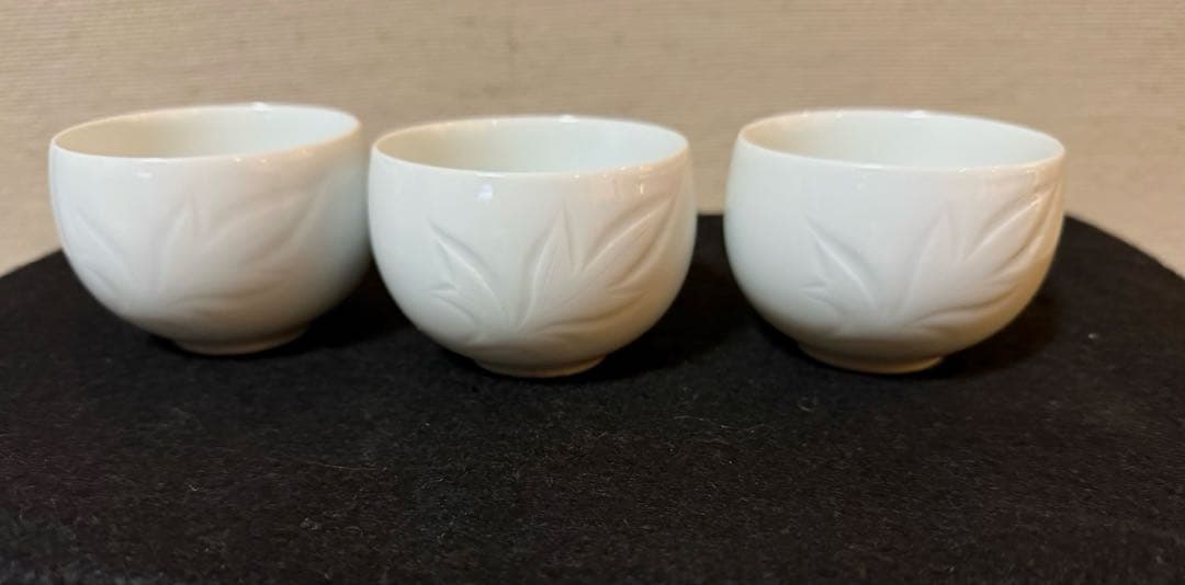 無形文化財 奥川忠右衛門 白磁茶碗五組揃