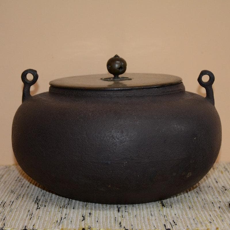 田口釜　慶長時代　名越家昌造　十代堀政五郎極　古物　送料込み