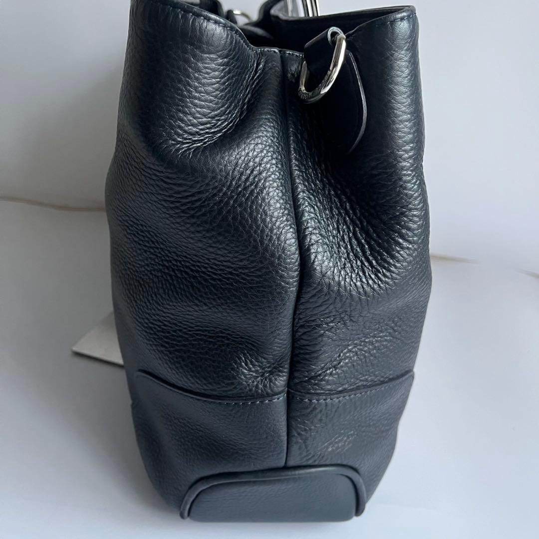 ✨未使用レベル✨　PELLE MORBIDA 　ビジネスバッグ　ネイビー　レザー