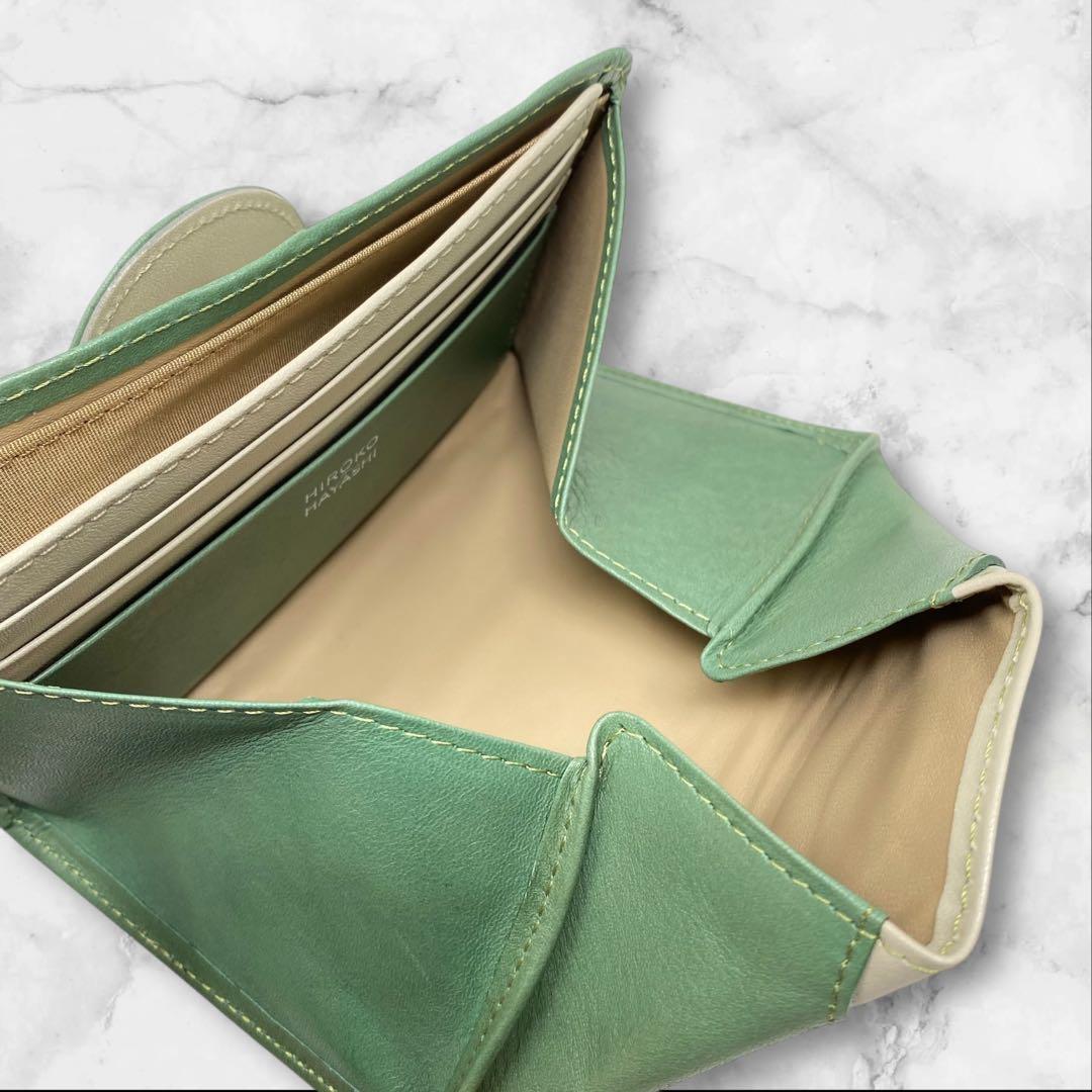 ヒロコハヤシ CAFE PORTA カフェポルタ マルチ財布 財布 グリーン 緑