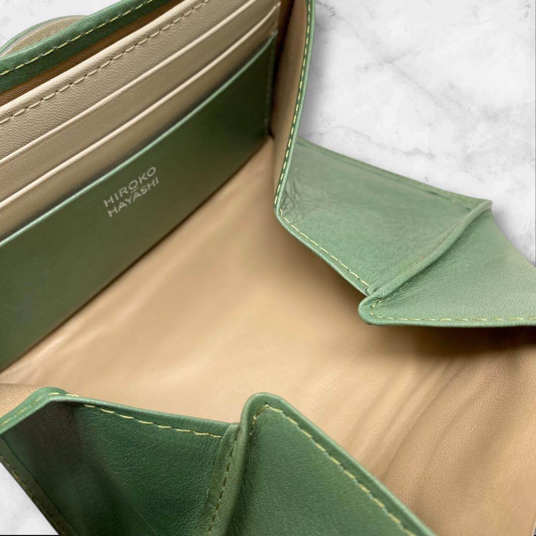 ヒロコハヤシ CAFE PORTA カフェポルタ マルチ財布 財布 グリーン 緑
