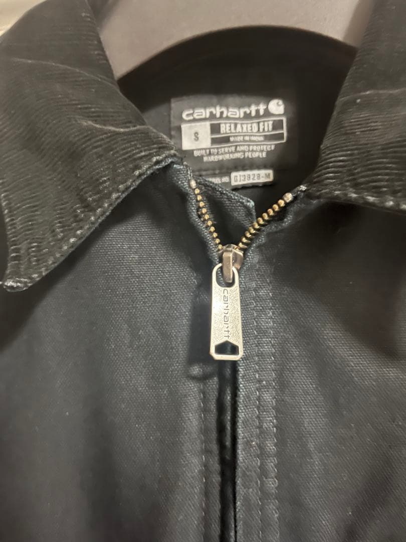 カーハート DETROIT JACKETデトロイトジャケット　ブラック　Sサイズ