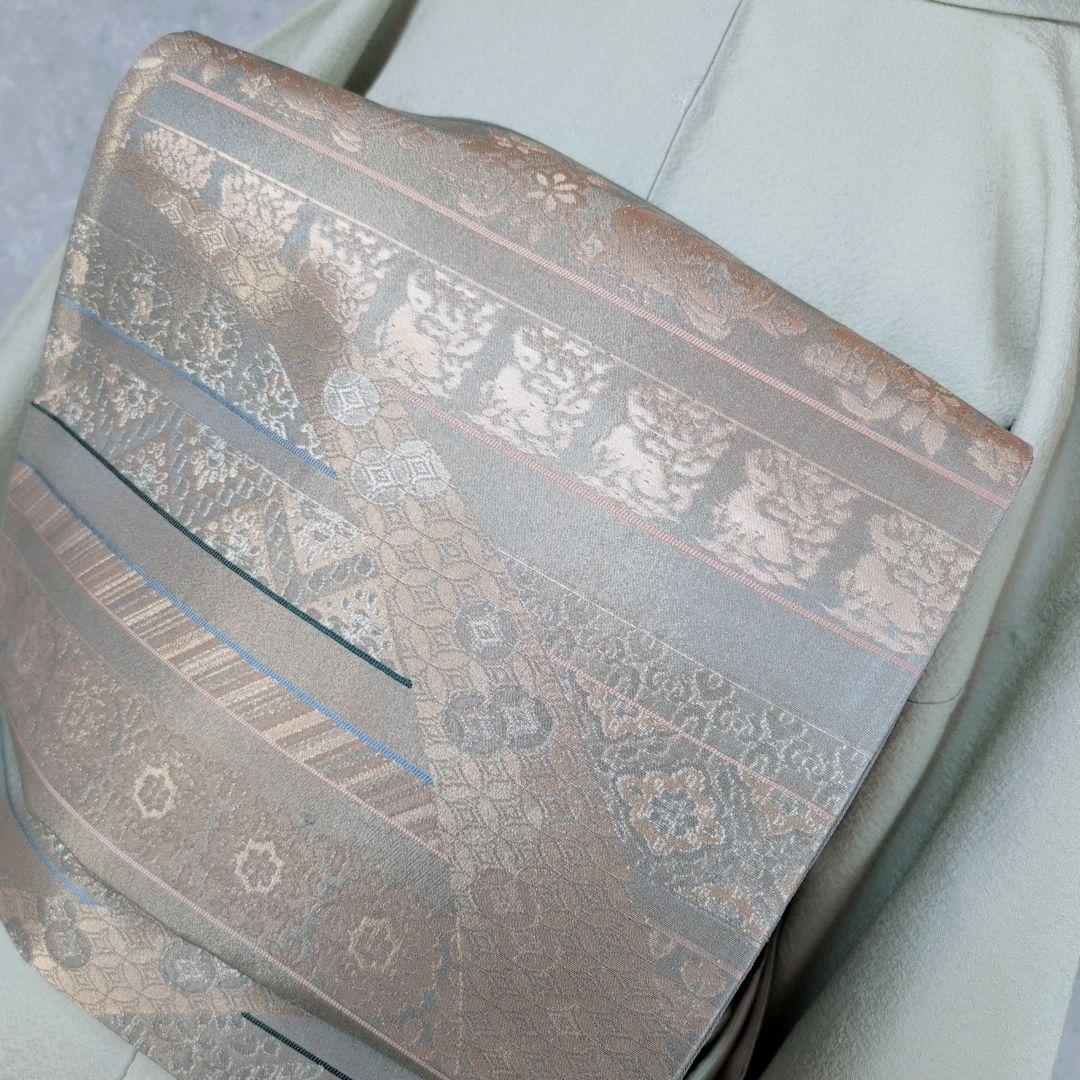 色無地　着物　フルセット　正絹　Sサイズ　ライムグリーン　O5