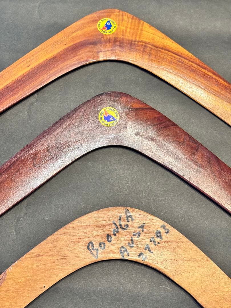 オーストラリアンアボリジナルアート タペストリー2点セット ブーメラン