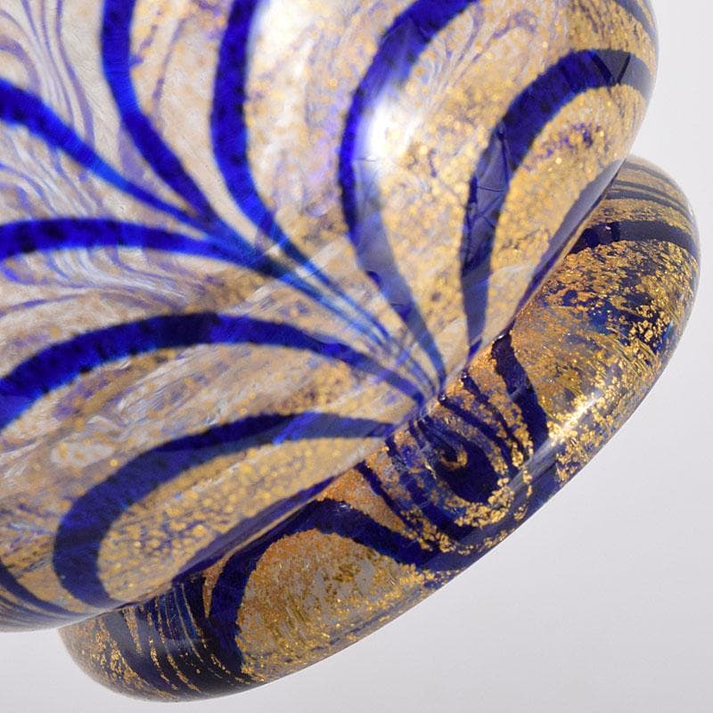 ガラス工芸　岩田久利作　盃　共箱　V　R8713