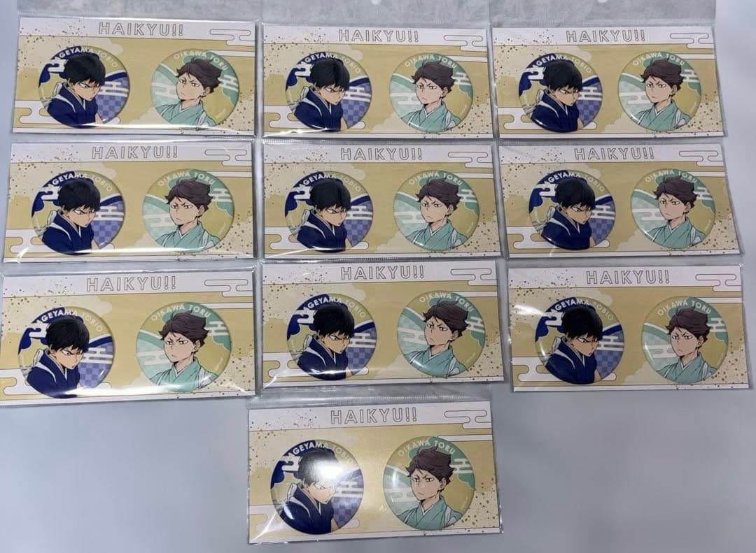 ハイキュー　缶バッジセット　お正月ビジュアル　影山飛雄　及川徹
