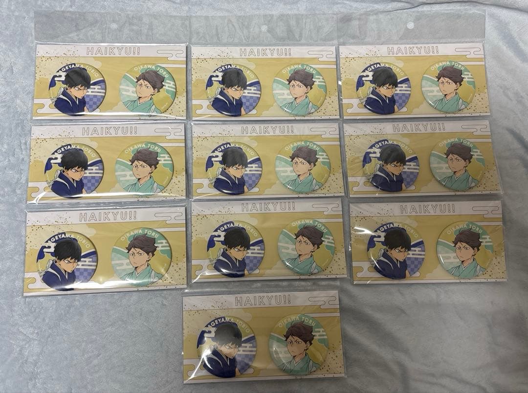 ハイキュー　缶バッジセット　お正月ビジュアル　影山飛雄　及川徹