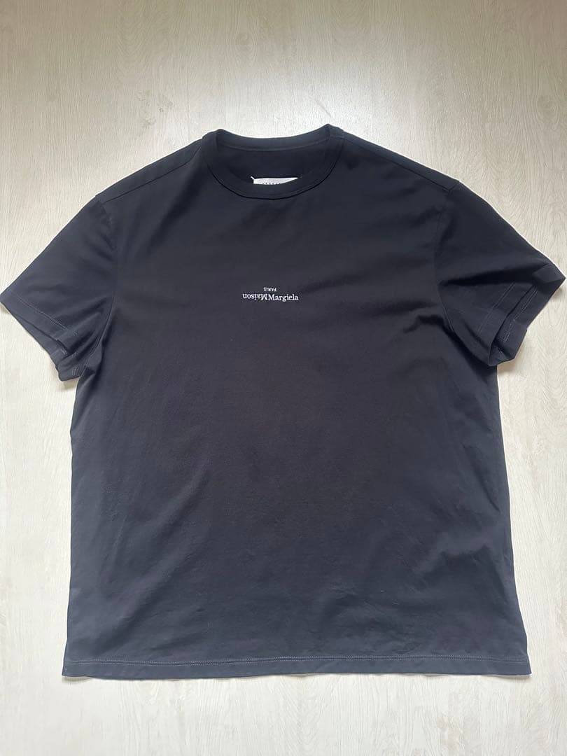 AMGMaison Margiela 10 刺繍ロゴTシャツ ブラック