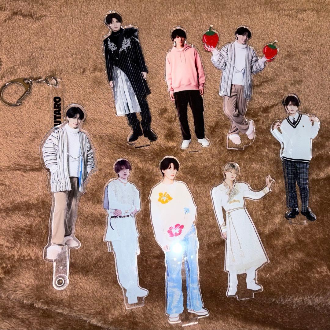 M!LK 山中柔太朗 アクスタ セット 8個 （アクスタのみ、台座などなし）