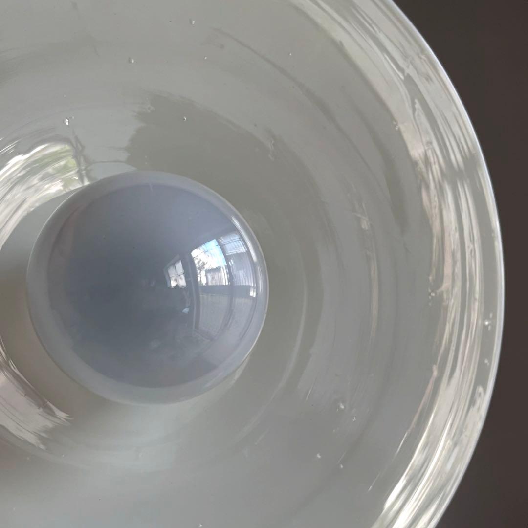 アンティーク　古い乳白ガラスシェードランプ　レトロ　吊り下げ照明　アトリエランプ