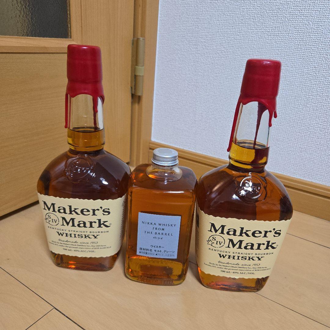 Maker's Mark & ニッカフロム.ザ.バレル ３本セット