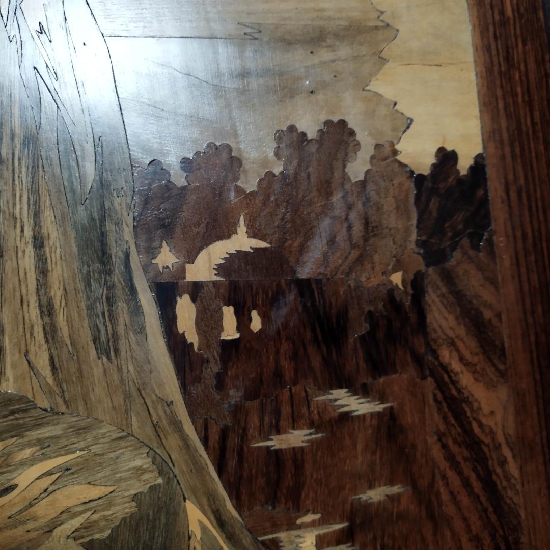 木象嵌　木製絵画　ビンテージ　54年