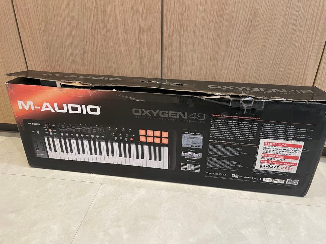 M-AUDIO MIDIキーボード　OXYGEN 49