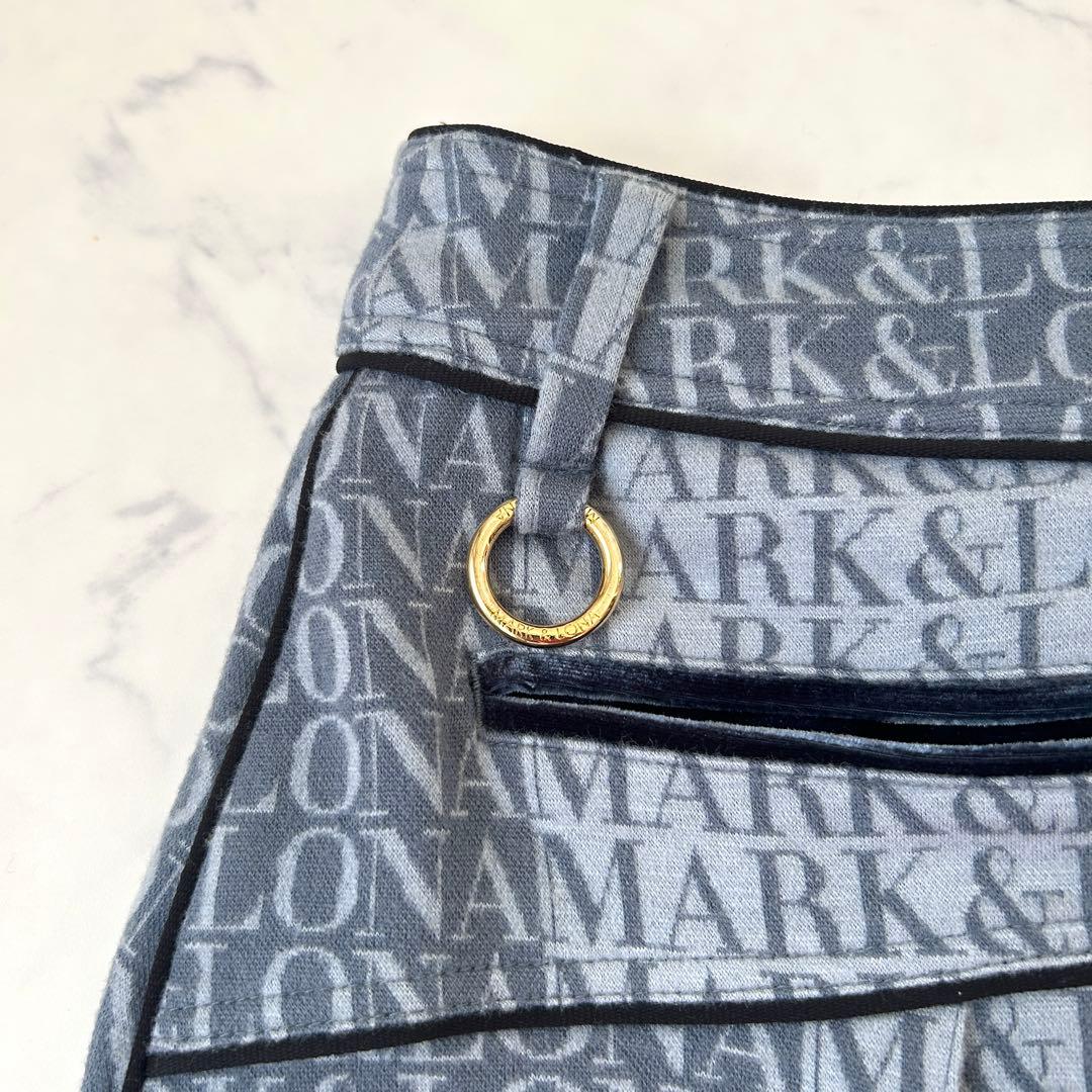 マークアンドロナ 2021年モデル インナー付スカート 秋冬 プリーツ 金ボタン