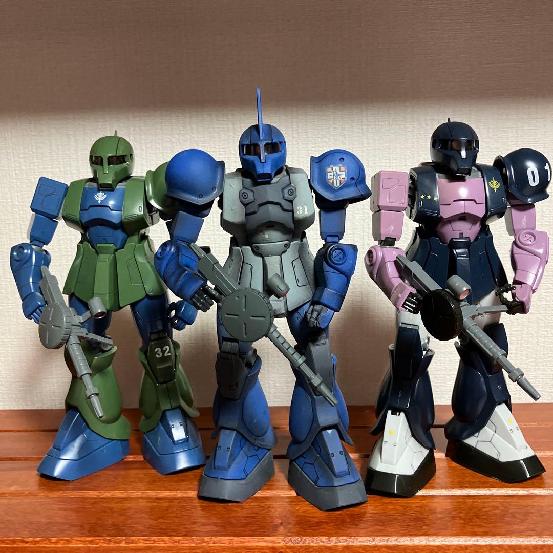 【ジャンク】MG ザクI：ランバ・ラル専用機、黒い三連星、旧ザク