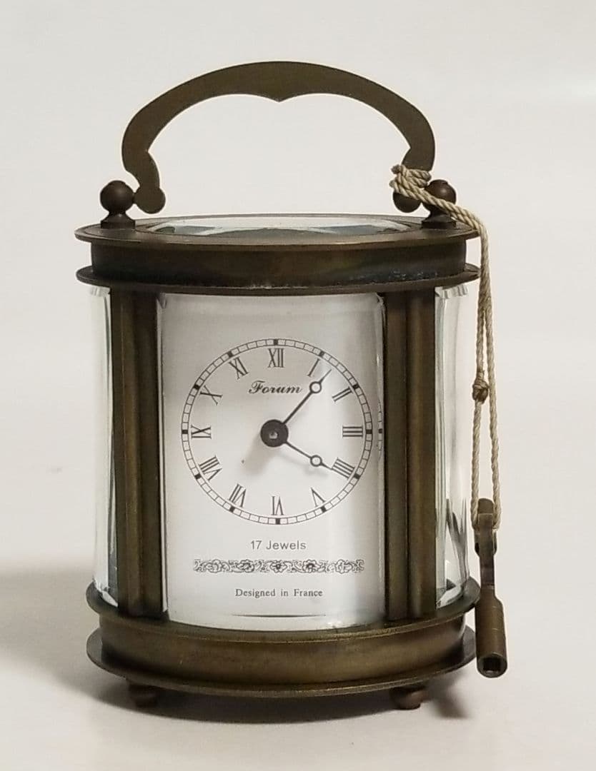 ジャンク品 Forum アンティーク 枕時計 置時計 フランスデザイン
