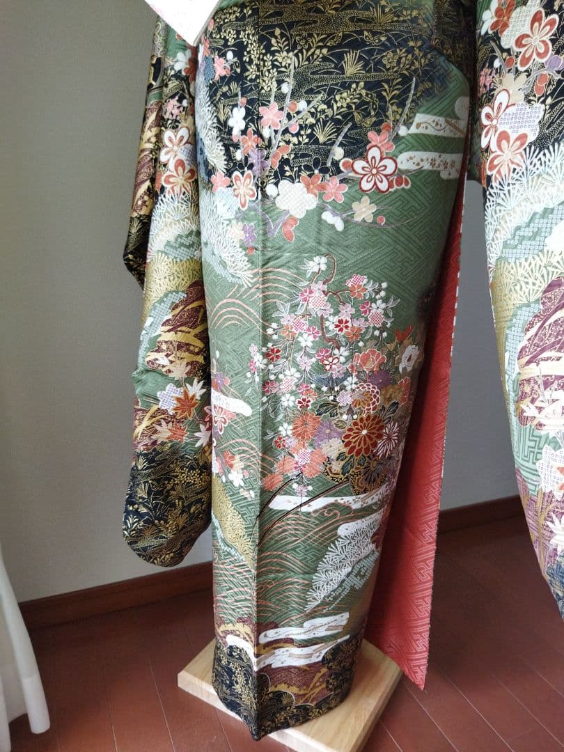 ゆたろう様　398.振袖7点セット　正絹　フルセット　成人式