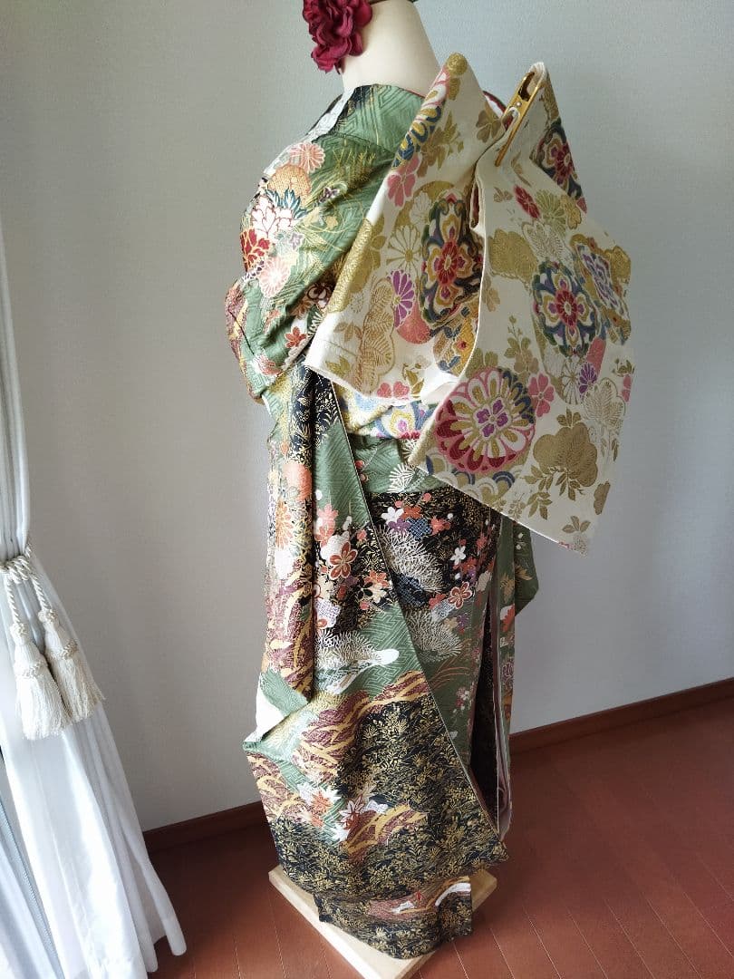 ゆたろう様　398.振袖7点セット　正絹　フルセット　成人式