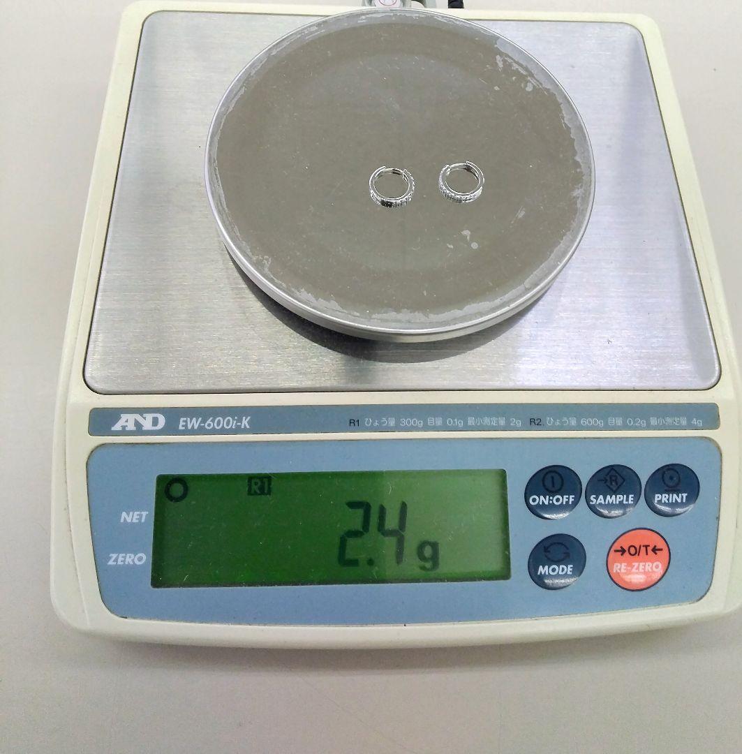 プラチナ950 ダイヤモンドフープピアス festaria