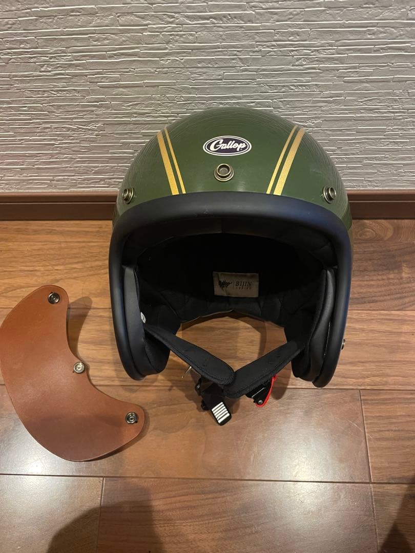 ジェットヘルメット オリーブグリーン