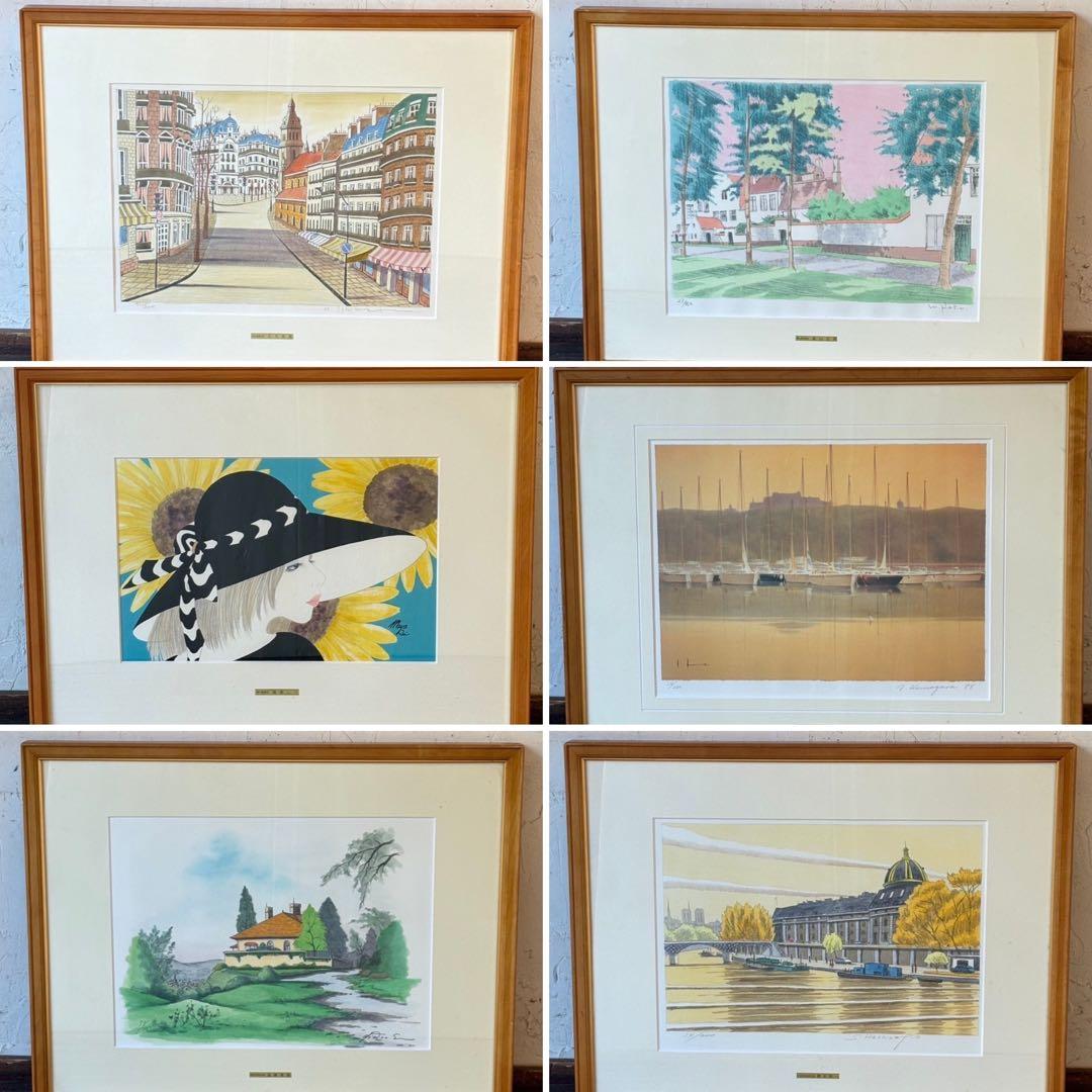 佐々木スカイ＊絵画 11絵画 リトグラフ セット 石丸祐希 他 直筆サイン