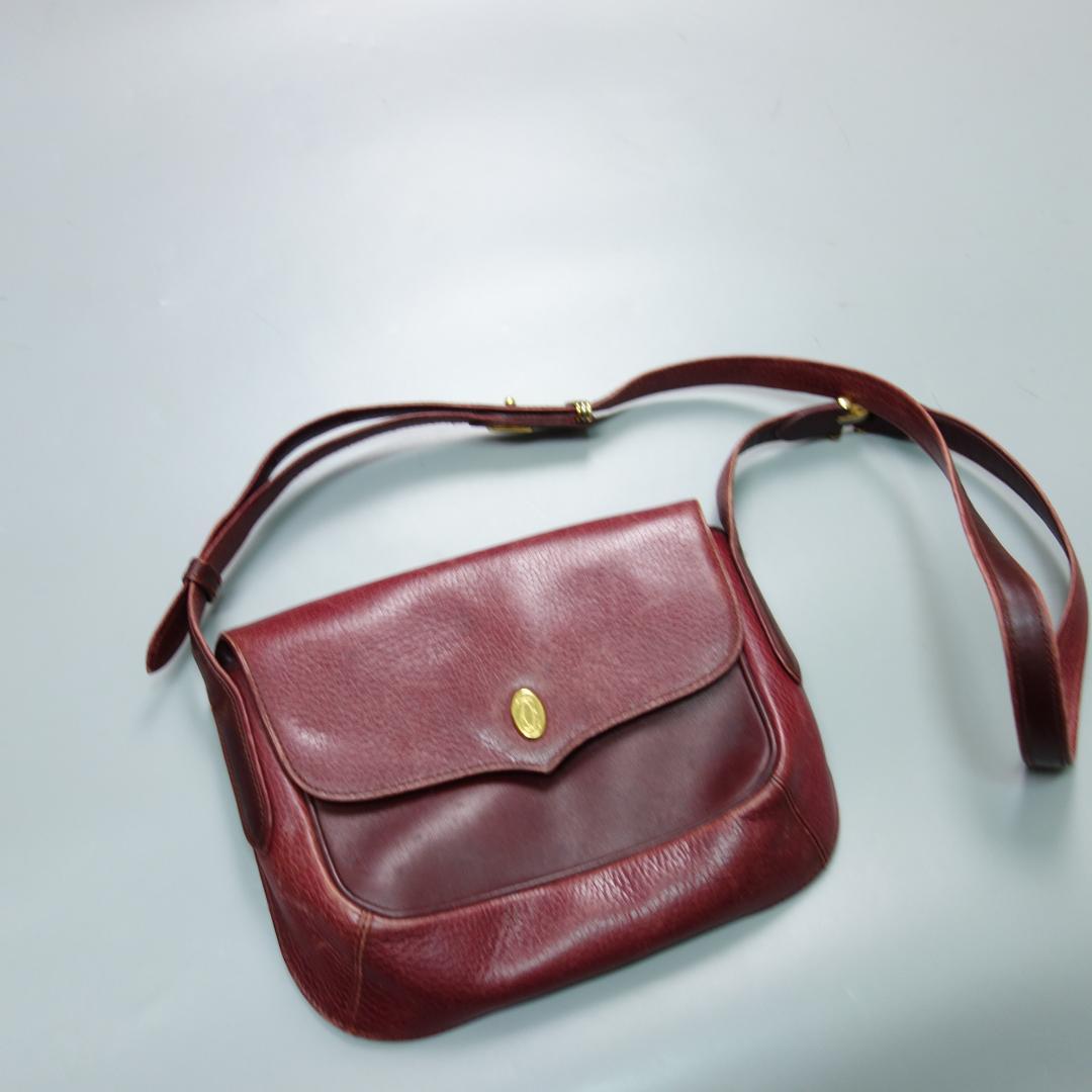 s*u様 8959 カルティエ(CARTIER) マスト レザーショルダーバッグ