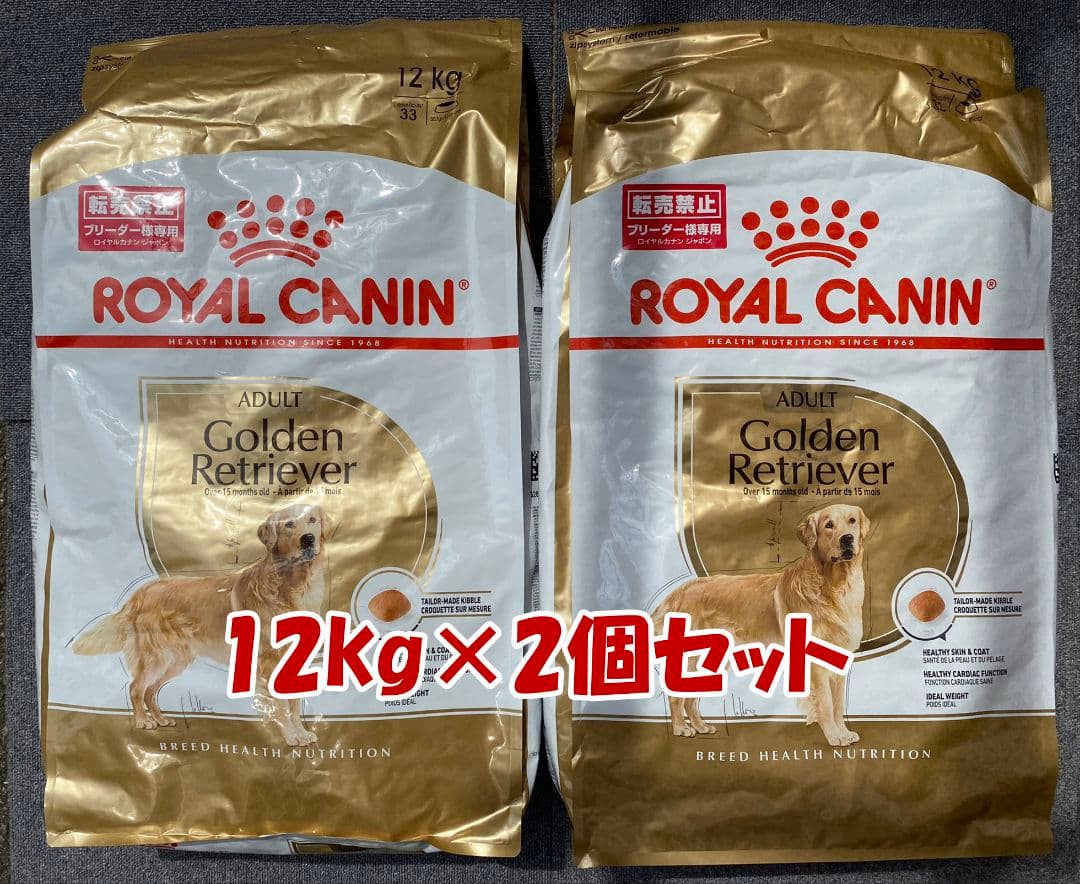 2個セット　 CANIN ゴールデンレトリバー 12kg×2個セット