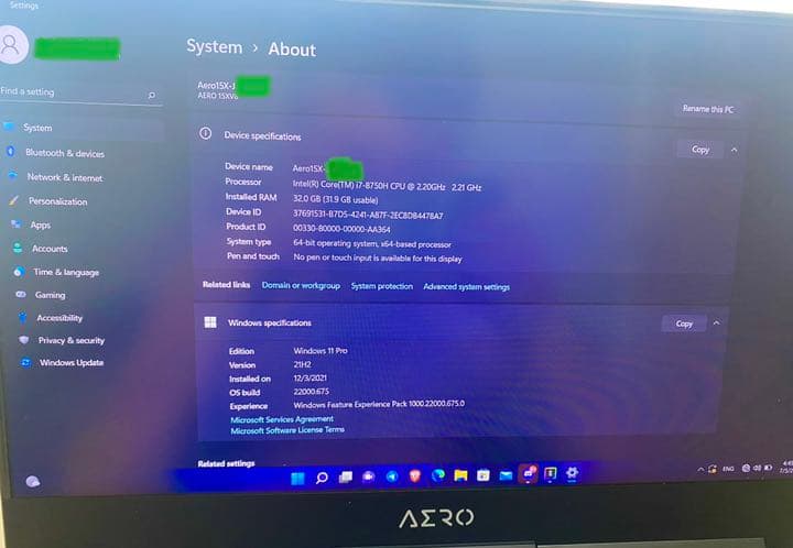 グラフィックボード・グラボ・ビデオカード GIGABYTE AERO 15x