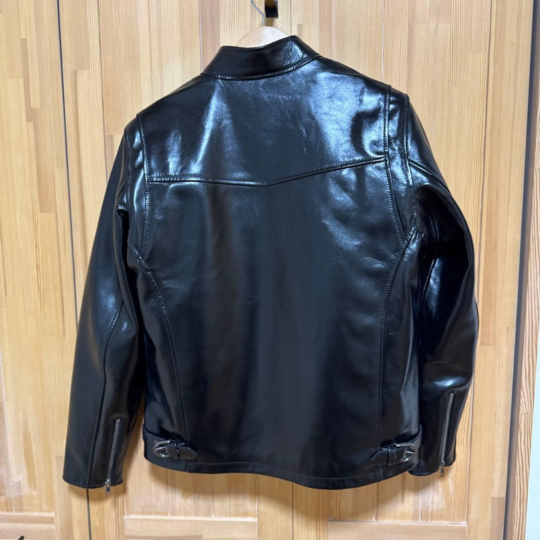 リューグー　SRS01A シングルライダースジャケット L 黒