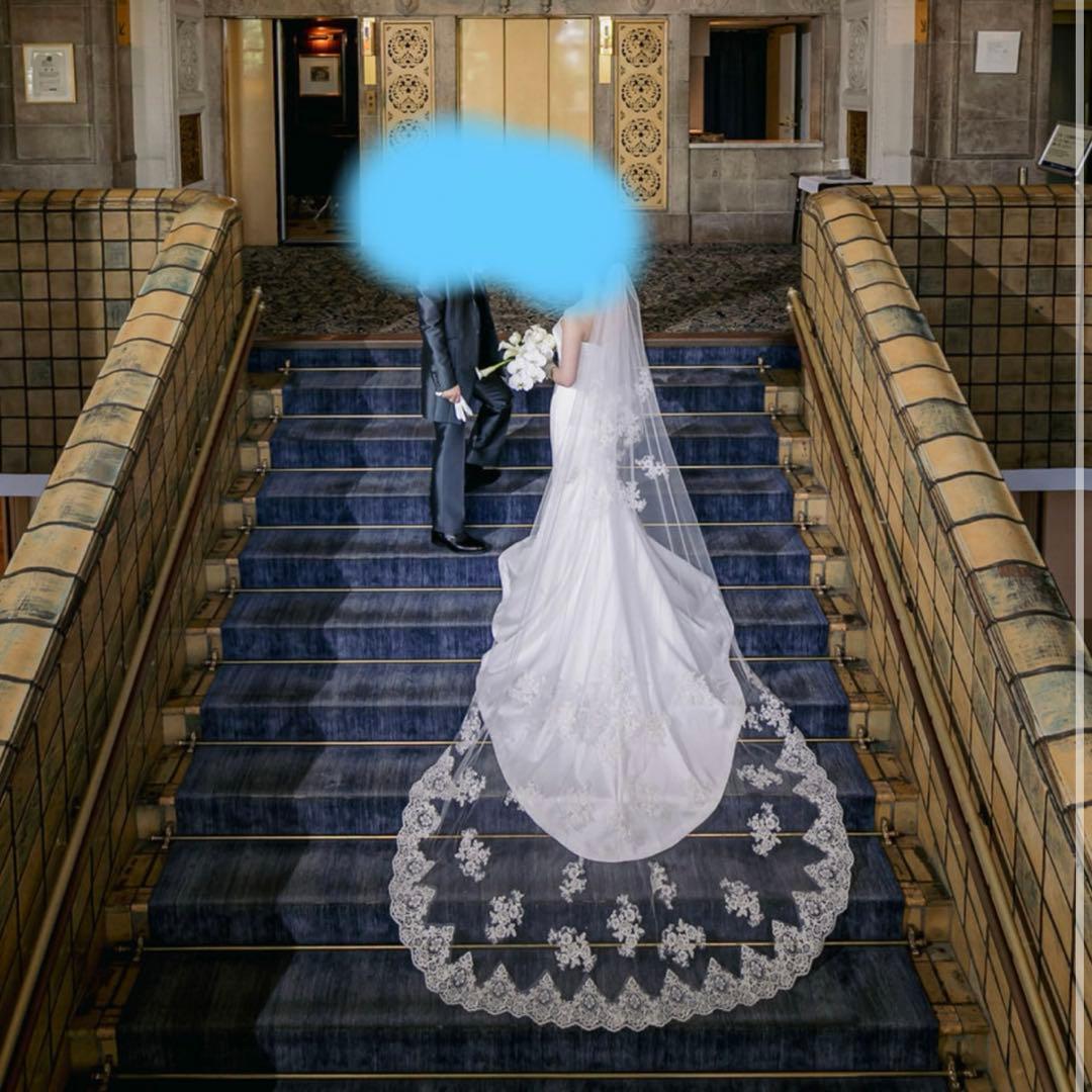 桂由美　ウェディングドレス　取り外し可能リボン付き　値段交渉受付