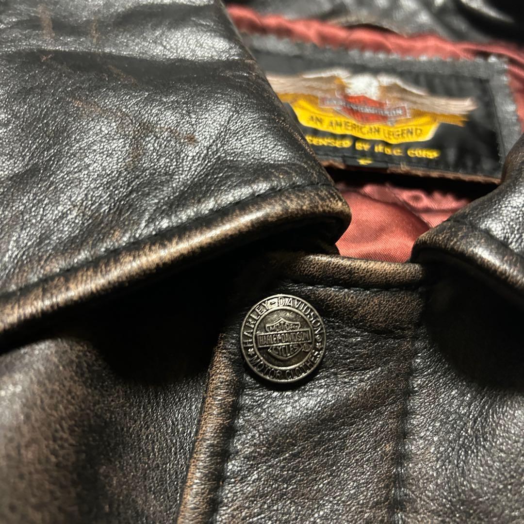 ハーレーダビッドソン 革ジャン ヴィンテージ レザー ライダースジャケット