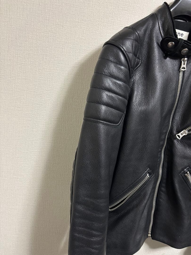 ア*ス様 acne studios レザージャケット　ライダース 50 ラムレザ