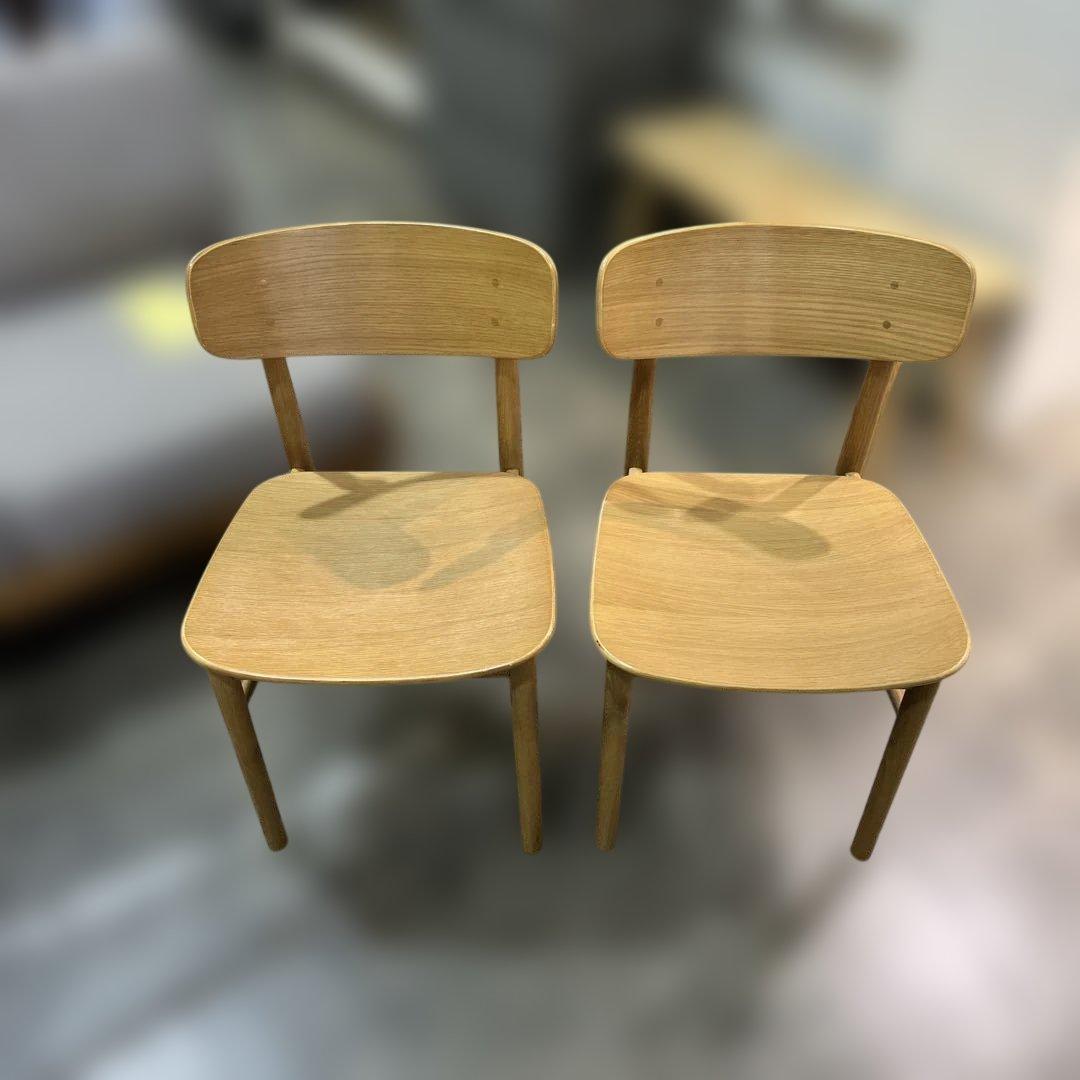 【無印良品】REAL FURNITURE◆ダイニング３点セット◇オーク材◆