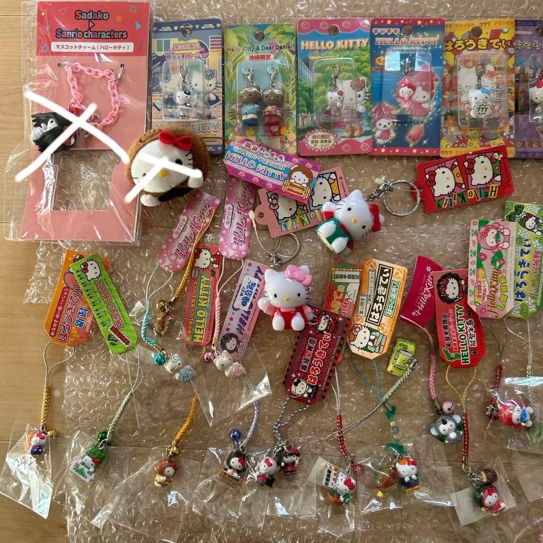 キティ　ご当地　日焼け　マスコット　キーホルダー　根付け　まとめ売り　レア