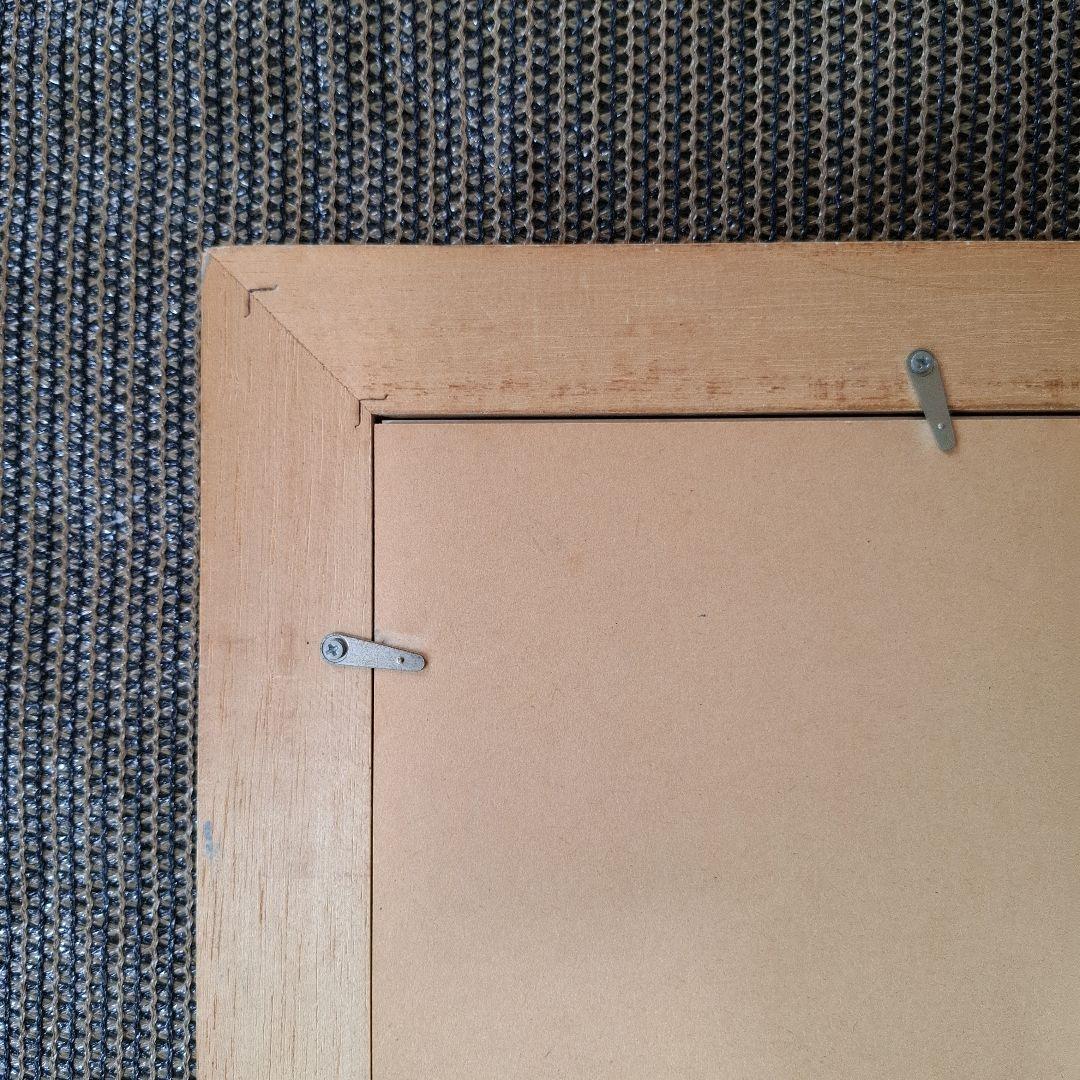 アイボリー フレーム 紫 マット ポスターフレーム　額縁　97×66.5