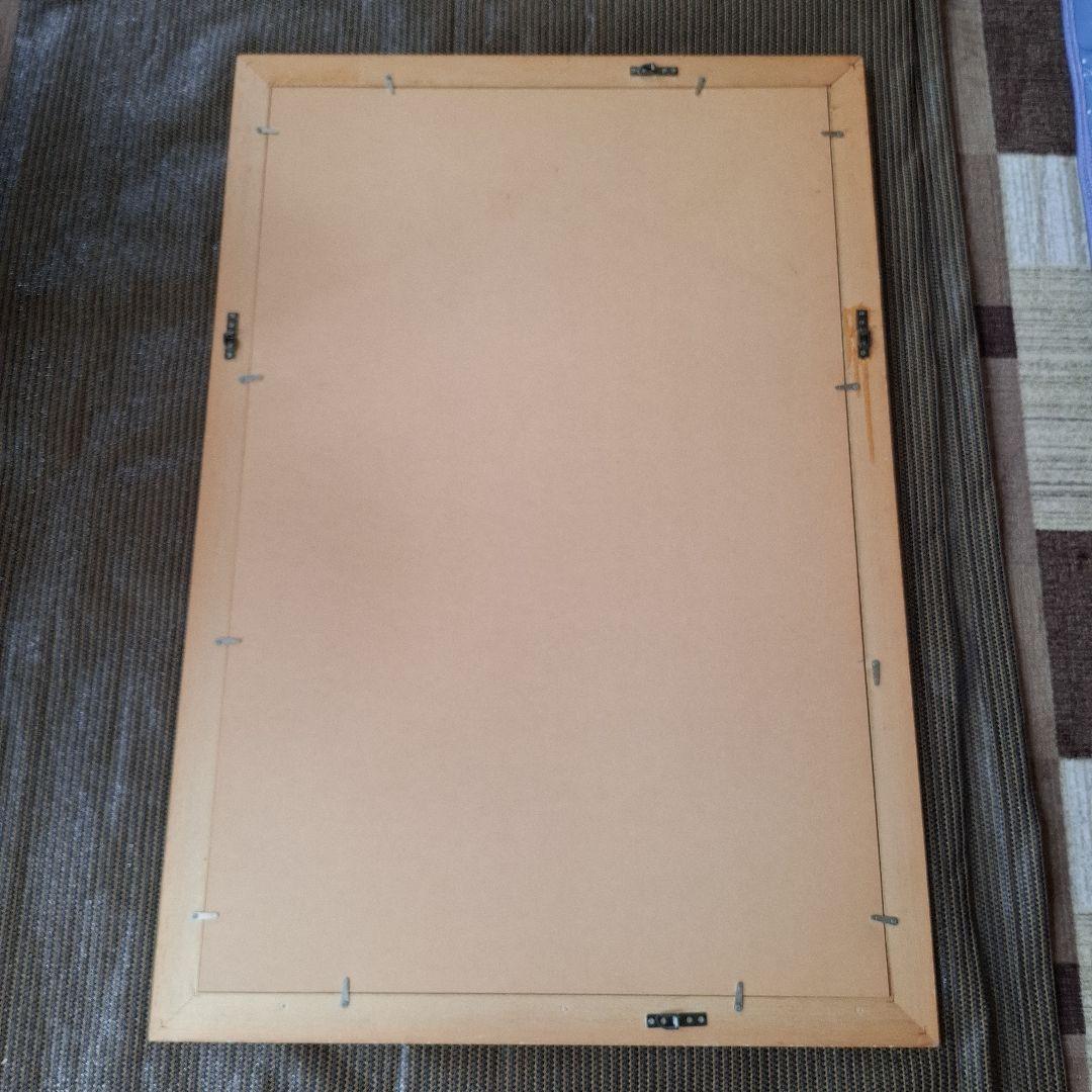 アイボリー フレーム 紫 マット ポスターフレーム　額縁　97×66.5