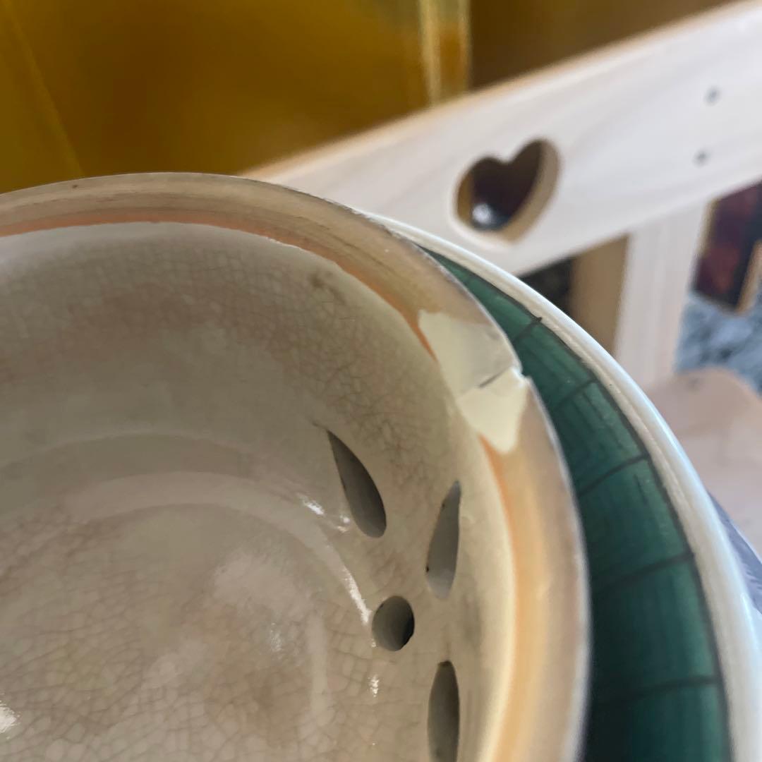 古九谷焼　大型香炉　角福　良品　　店じまいSALE値下