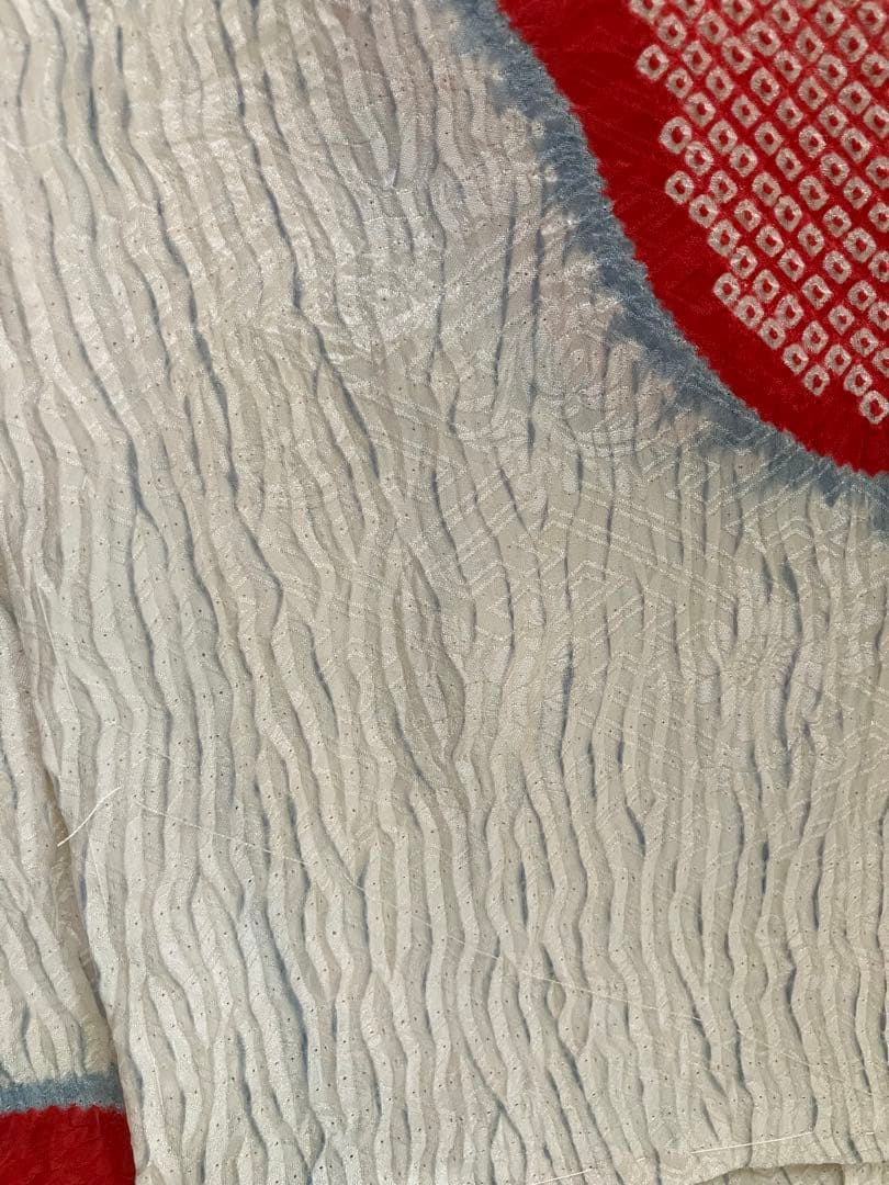 ちー様 希少手絞り」正絹　杢目の総絞り振袖