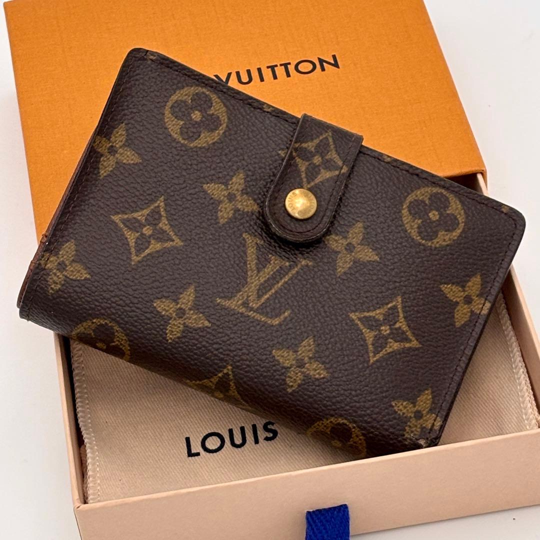 ルイヴィトン　ポルトフォイユ・ヴィエノワ モノグラム　二つ折り財布 がま口