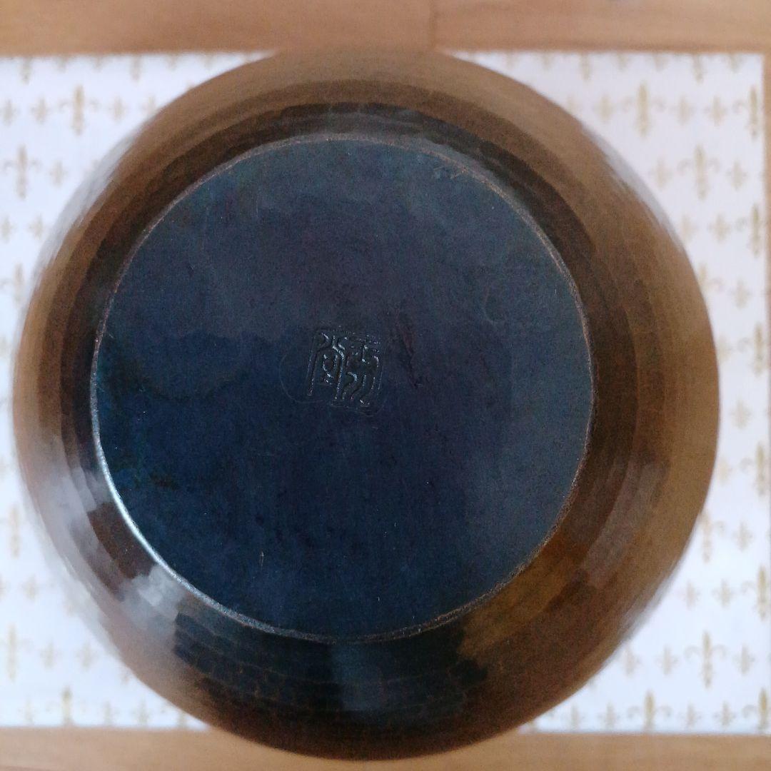 美品　玉川堂　鎚起銅器　花瓶　桐箱付き