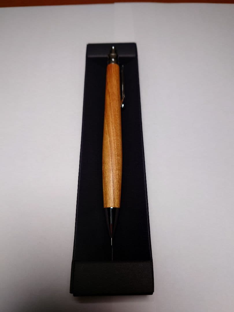 未使用　RED LINE PEN ケヤキ　シャープペンシル　オリジナル金具